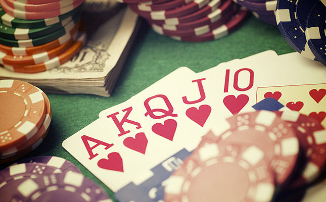 Blackjack - Kort på bordet